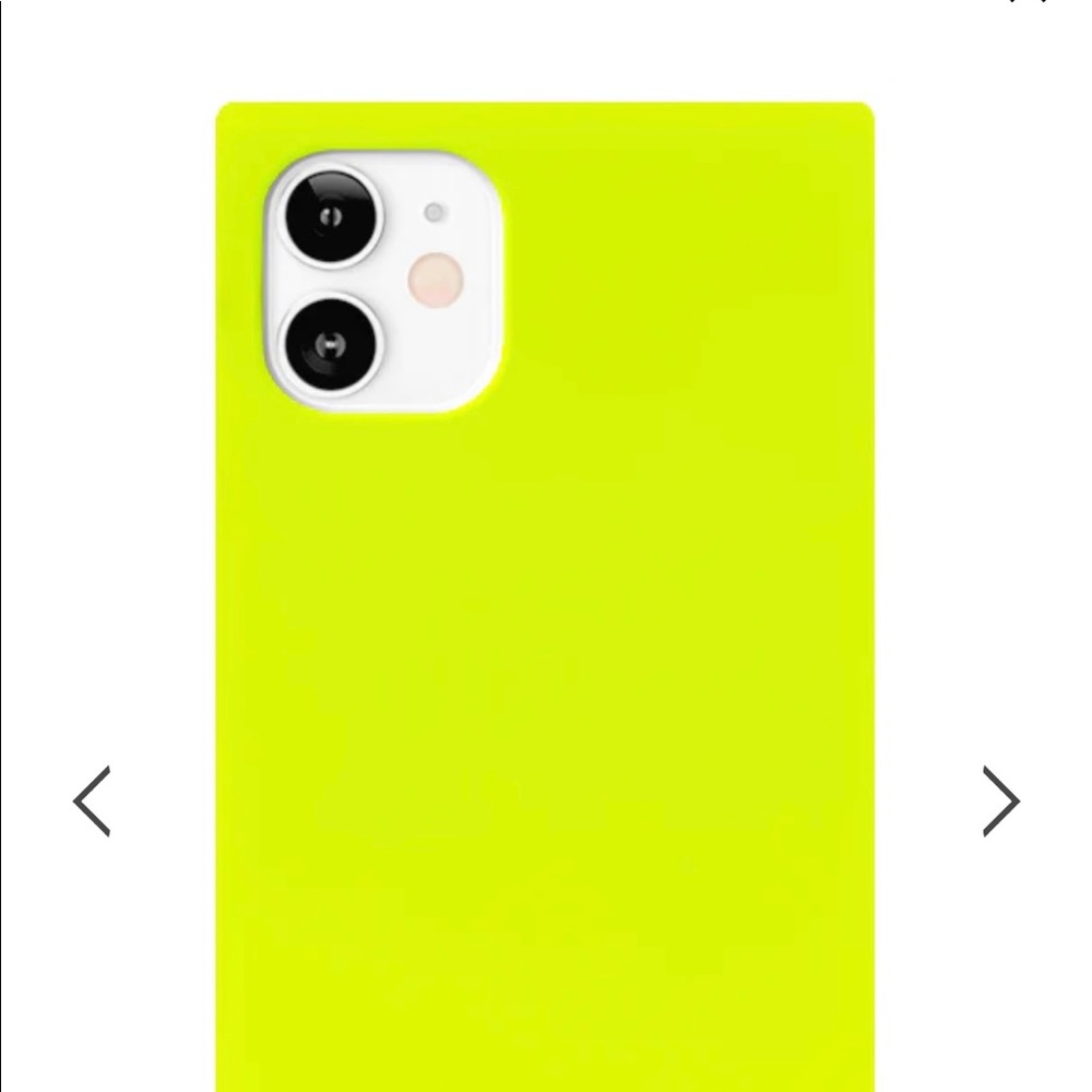 FLAUNT Neon Yellow Square iPhone 12 mini Case